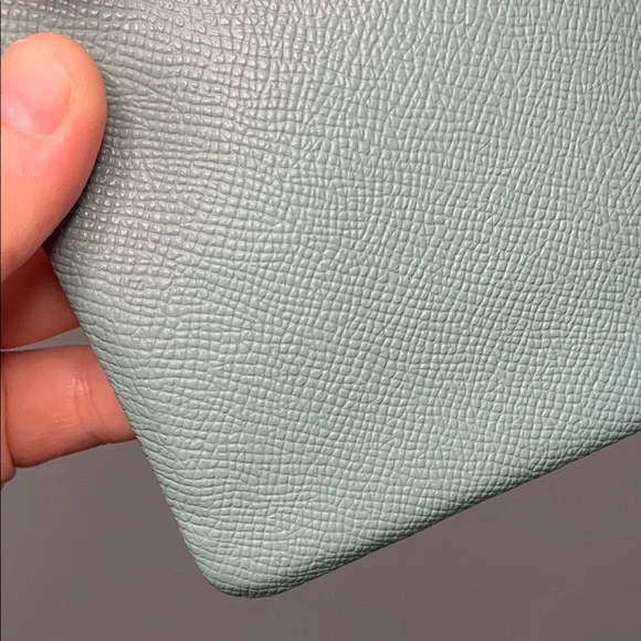 BUNDLE - EUC - Coach Corner Zip Wristlet in Light Blue/Green - Picture 13 of 14